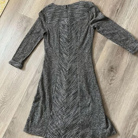 Sunday in Brooklyn size S knit tweed cotton blend dress preppy academia - Picture 9 of 9